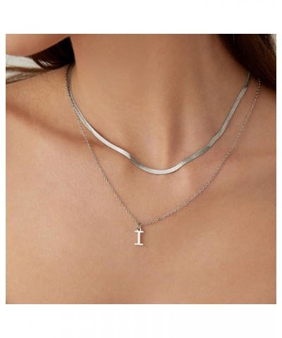 Gold Necklace for Women 14K Solid Gold Plated Cute Choker Letter Initial Necklaces for Women Teen Girls Gold Layered Necklace...