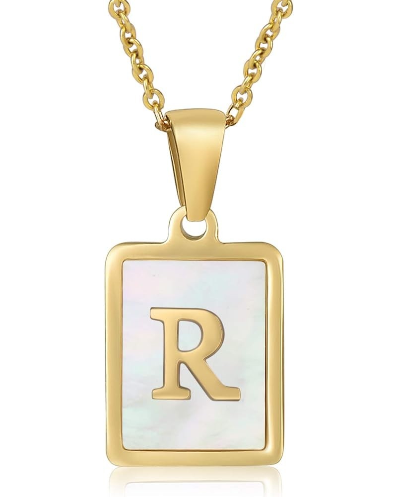 Initial Necklace for Women Trendy 18K gold plated Necklace for Women girls stylish personalized necklace R $10.25 Necklaces