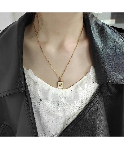 Initial Necklace for Women Trendy 18K gold plated Necklace for Women girls stylish personalized necklace R $10.25 Necklaces