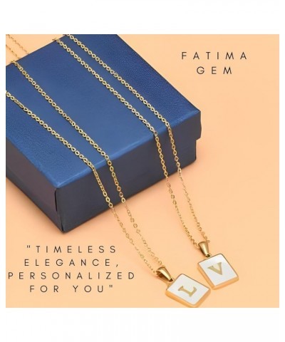 Initial Necklace for Women Trendy 18K gold plated Necklace for Women girls stylish personalized necklace R $10.25 Necklaces