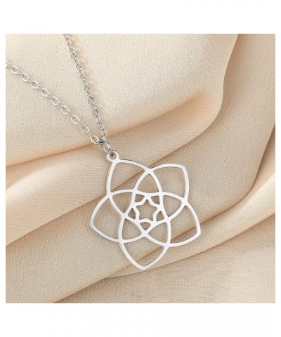 Lotus Flower Moon Necklace, Flower Lovers, Minimalist Jewelry 33 $5.69 Necklaces