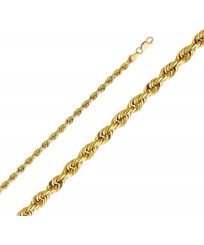 14K Solid Gold Rope Chains (Select Options) 26 Inches Yellow Gold $93.39 Necklaces