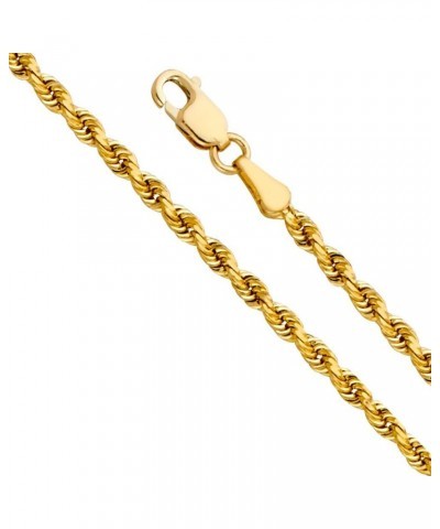 14K Solid Gold Rope Chains (Select Options) 26 Inches Yellow Gold $93.39 Necklaces