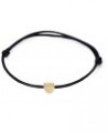 Simple Peach Heart Bracelet Couples Love Hand Woven Adjustable Charming Bangle,Black black $3.60 Bracelets