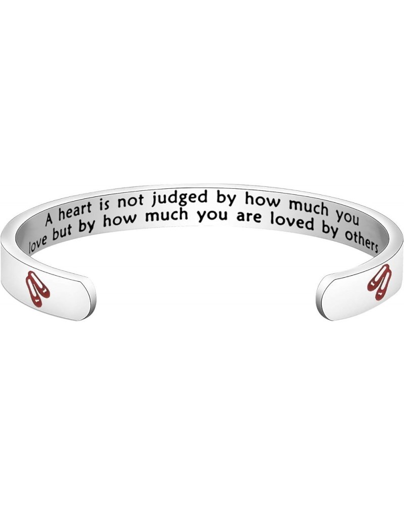 Tinman Inspired Gift A Heart Is Judged By How Much You Are Loved By Others Keychian Kartoon jewelry Heart Bracelet $7.69 Pend...