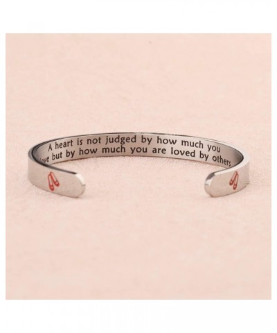 Tinman Inspired Gift A Heart Is Judged By How Much You Are Loved By Others Keychian Kartoon jewelry Heart Bracelet $7.69 Pend...