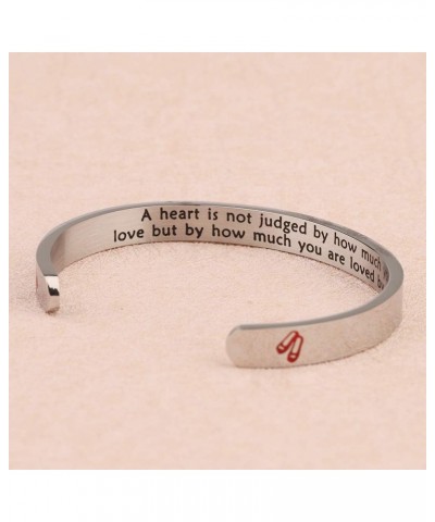 Tinman Inspired Gift A Heart Is Judged By How Much You Are Loved By Others Keychian Kartoon jewelry Heart Bracelet $7.69 Pend...