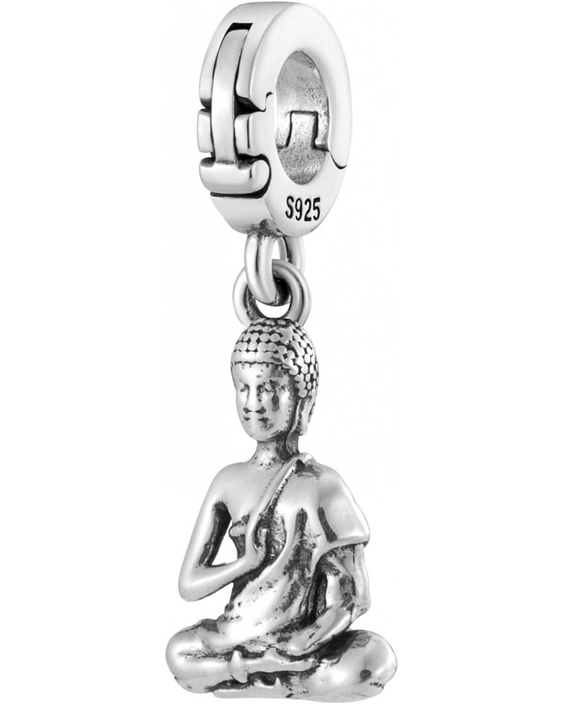 Classic Buddha Buddhism Open Clasp Clip On Pendant 925 Sterling Silver Charm For Pandora & Other Charm Bracelets/Necklaces $1...