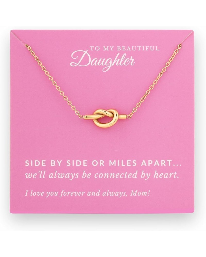 To My Daughter Necklace Gifts from Mom, Daughter and Mother Necklace Jewelry Love Knot Card D3.PK $7.40 Necklaces