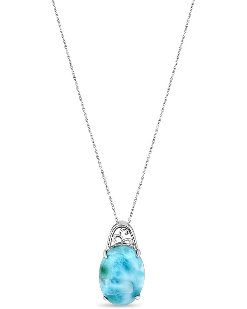 Women's Sea of Love Larimar Collection, Pendant, Earrings, and Bracelet Pendant $56.98 Bracelets