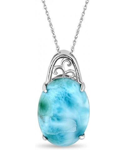 Women's Sea of Love Larimar Collection, Pendant, Earrings, and Bracelet Pendant $56.98 Bracelets