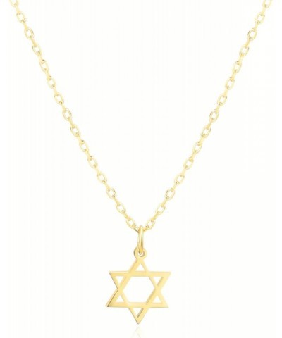 Genuine .925 Sterling Silver Star Of David Necklace for Women Hexagram Pendant for Women | Magen David | Jewish Star $24.46 N...