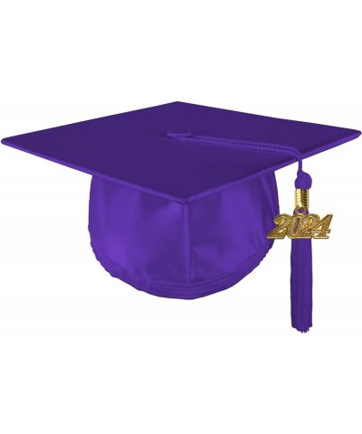 Kindergarten Preschool Unisex Shiny Graduation Cap with Gold Charm Tassel White $8.24 Bracelets