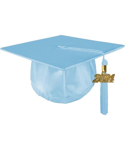 Kindergarten Preschool Unisex Shiny Graduation Cap with Gold Charm Tassel White $8.24 Bracelets