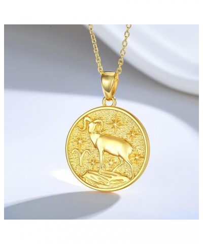 925 Sterling Silver Constellation Necklaces Horoscope Medallion Coin Disc Charm Dainty Celestial Astrology Jewelry for Women ...