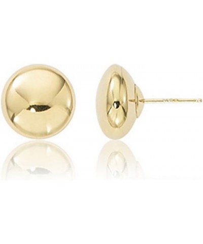 14K Yellow Gold Flat Button Ball Earring from 3mm to 10mm 7MM $32.78 Earrings