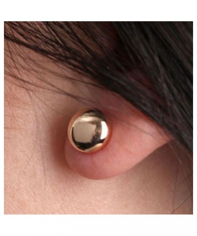 14K Yellow Gold Flat Button Ball Earring from 3mm to 10mm 7MM $32.78 Earrings