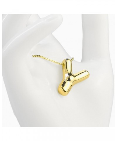 Womens Fashion Initial Necklace, Dainty Letter Necklace Gold Pendant Necklace for Women Girls Trendy Y Gold $7.94 Necklaces