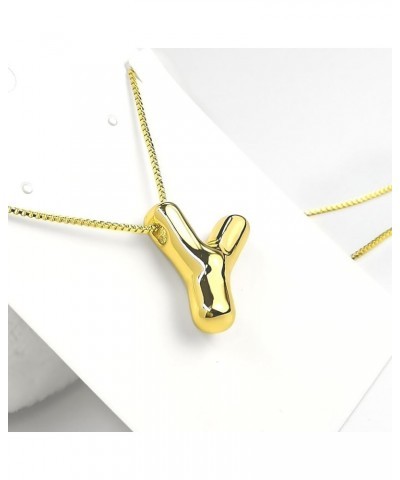 Womens Fashion Initial Necklace, Dainty Letter Necklace Gold Pendant Necklace for Women Girls Trendy Y Gold $7.94 Necklaces