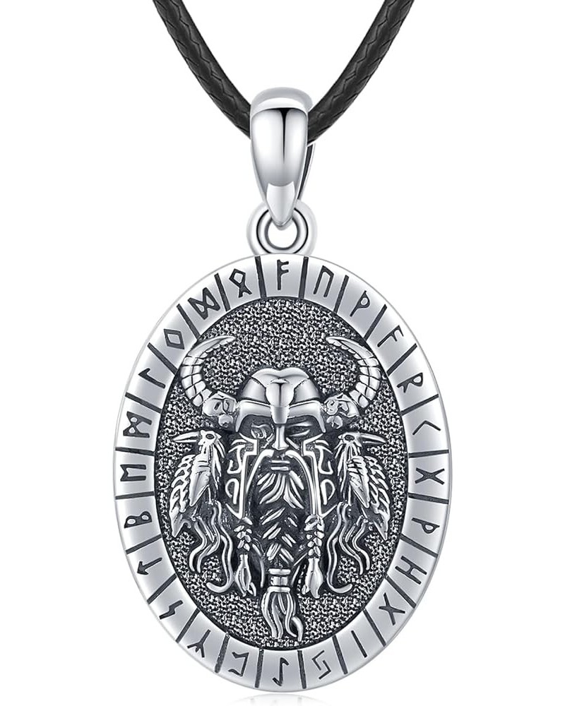 Viking Jewelry for Men Women Mjolnir Thors Hammer Necklace Sterling Silver 925 Celtic Cross Pendant Wolf Odin Raven Freya God...