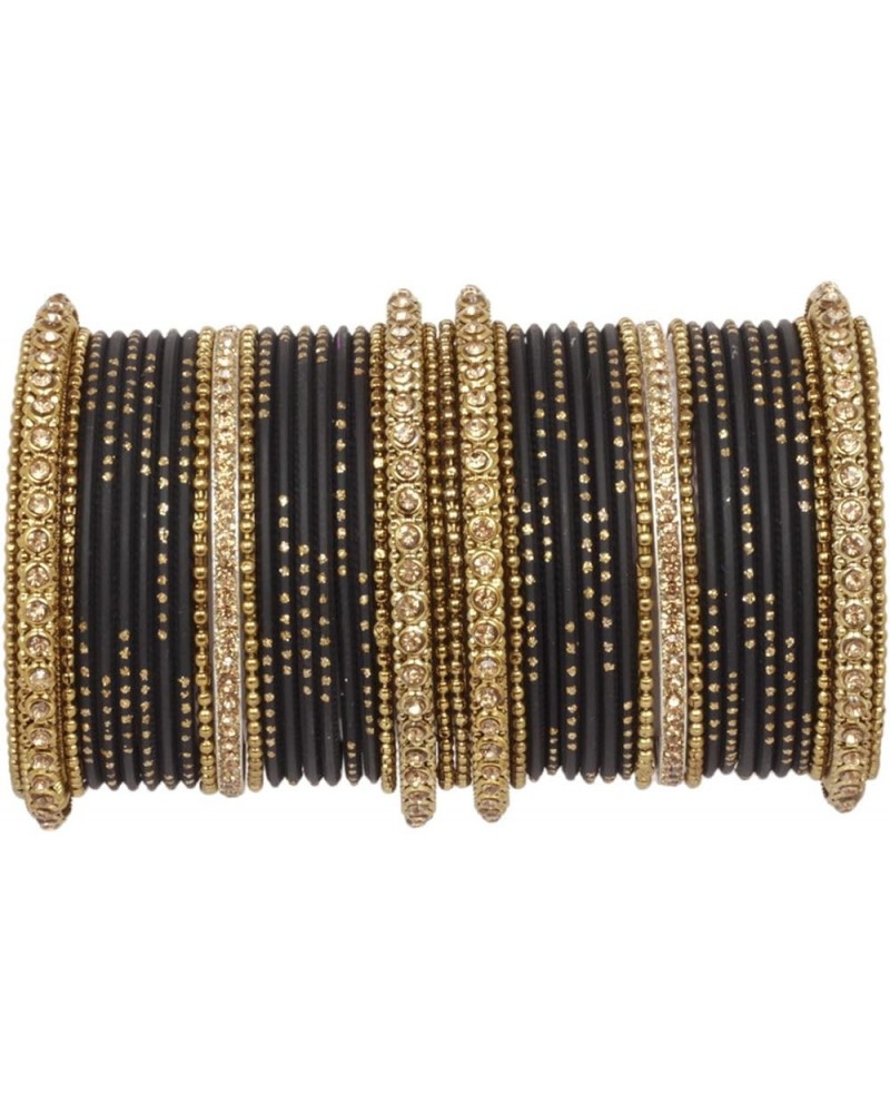 SANARA Indian Bollywood Unique Designer Bollywood Bangle set With Exclusive Kada made 42 pcs bangles Black 2.8 Inches $18.56 ...