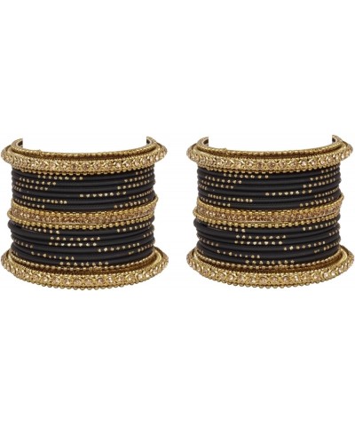 SANARA Indian Bollywood Unique Designer Bollywood Bangle set With Exclusive Kada made 42 pcs bangles Black 2.8 Inches $18.56 ...