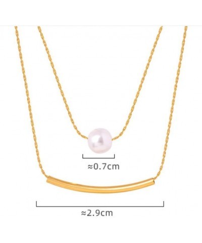 Pearl Necklaces for Women - Gold Pearl Necklace Pendant with Handpicked Freshwater Pearl - Layered Dainty Gold Necklaces for ...