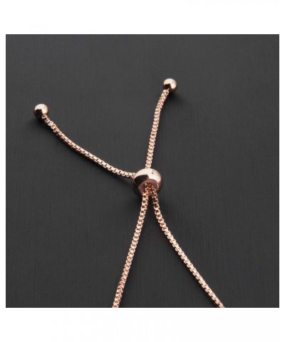 Rose Gold Zodiac Sign Adjustable Bracelet Birthday Gift for Women Girls BR-Libra $10.39 Bracelets