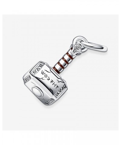 Movable Teddy Bear Dangle Charm Fit Women Bracelet Necklaces Fashion Gifts 925 Sterling Silver DIY Jewelry Thor's Hammer Dang...