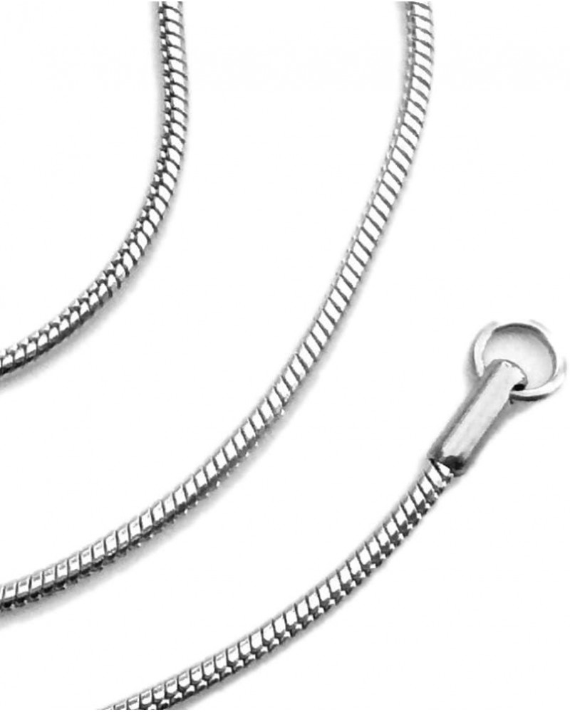 Classic Stainless Steel Snake Chain Necklace Round Smooth 2mm 16, 18 20 or 24 Inch 20 $8.74 Necklaces