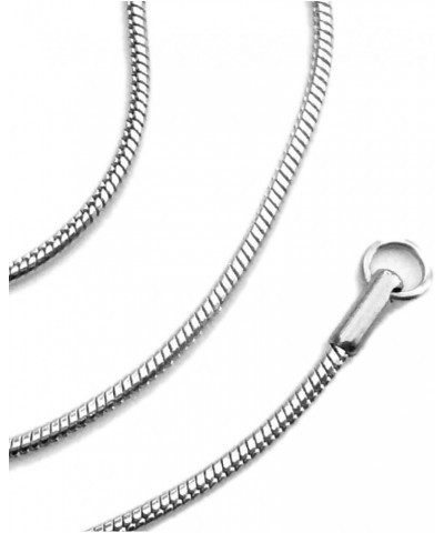 Classic Stainless Steel Snake Chain Necklace Round Smooth 2mm 16, 18 20 or 24 Inch 20 $8.74 Necklaces