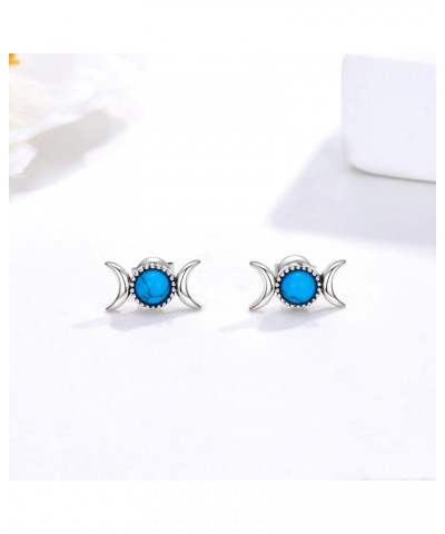 Turquoise Earrings Sterling Silver Western/Wiccan Jewelry for Women Girls Wiccan $20.90 Earrings