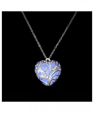 Women Magical Fairy Glow in The Dark Locket Luminous Pendant Party Necklace Gift Purple $5.99 Necklaces