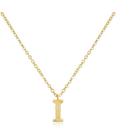 Gold Initial Necklaces for Women Girls-14K Gold Plated Pendant Necklace A-Z Cute Letter Rolo Chain Necklace for Women Trendy ...