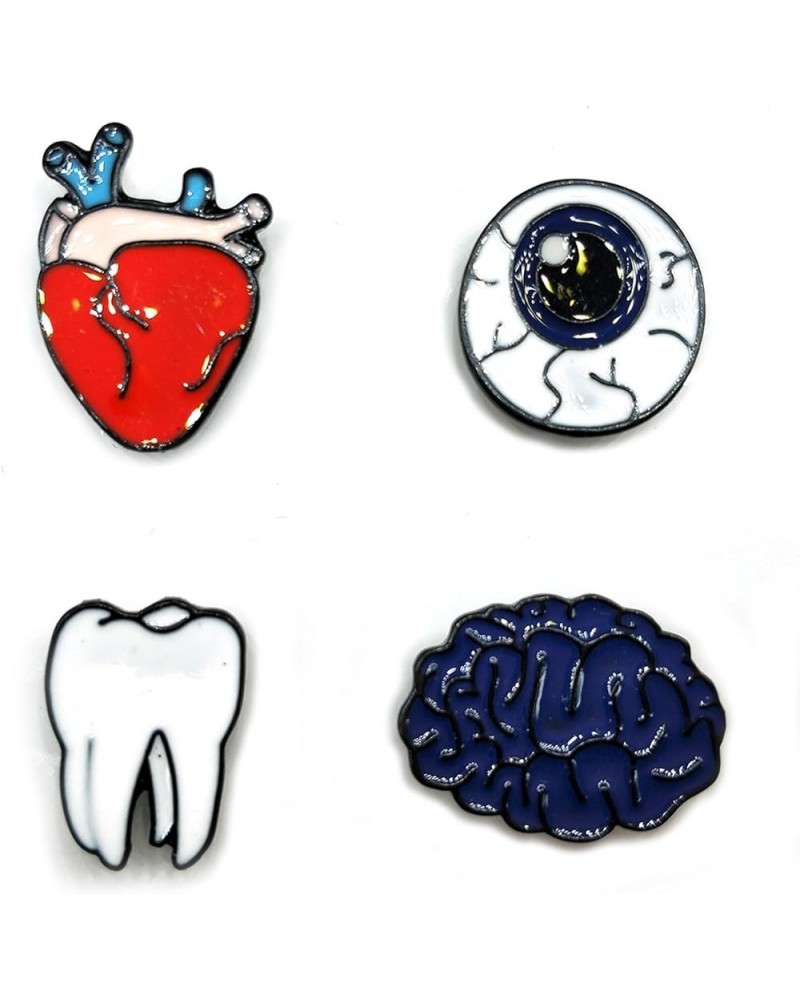 Funny Enamel Brooch Pin Set Cute Cartoon Brooches Lapel Pins Badge for Kids Children Jean Bag Clothes Decoration Teeth Eyebal...