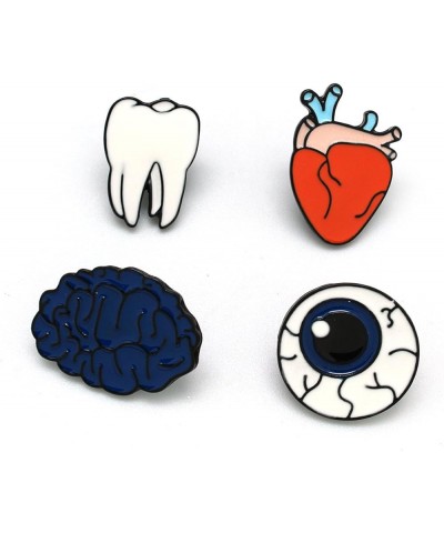 Funny Enamel Brooch Pin Set Cute Cartoon Brooches Lapel Pins Badge for Kids Children Jean Bag Clothes Decoration Teeth Eyebal...