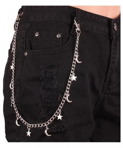 Hip Hop Alloy Jeans Chain with Moon and Star for Men & Women - Wallet Trousers Chain Accessory $8.19 Body Jewelry