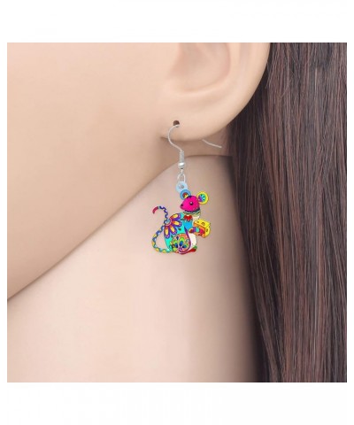 Acrylic Latin America Possum Earrings Funny Rat Dangle Jewelry for Women Girls Teens Gifts Hillbilly Charms Rat A $7.66 Earrings