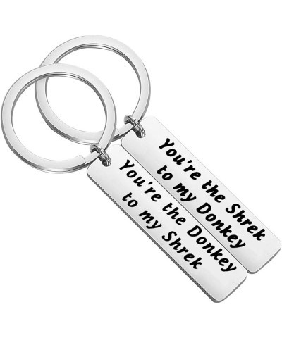 You're Donkey to my Shrek Keychain Set Shrek Fans Gift Best Friends gift Shrek and Donkey $12.33 Pendants