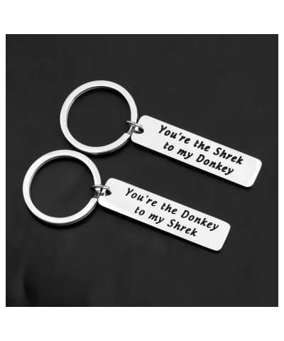 You're Donkey to my Shrek Keychain Set Shrek Fans Gift Best Friends gift Shrek and Donkey $12.33 Pendants