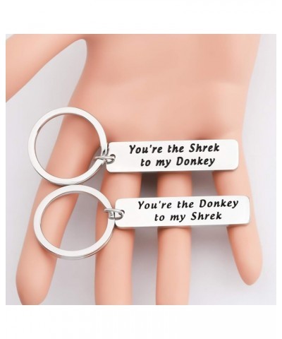 You're Donkey to my Shrek Keychain Set Shrek Fans Gift Best Friends gift Shrek and Donkey $12.33 Pendants